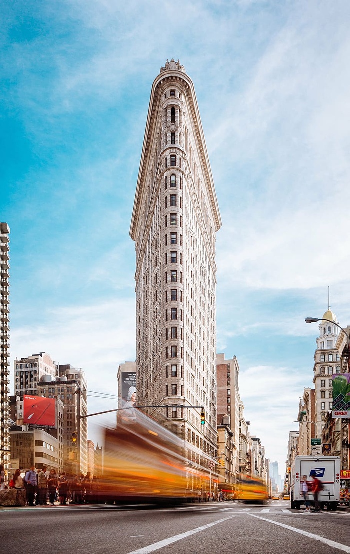 flatiron，纽约，建筑，建筑，基础设施，天空，摩天大楼，塔楼，城市