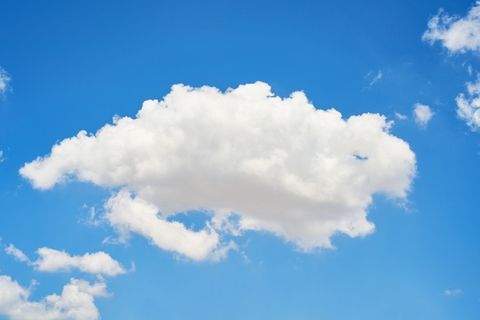 高，看雨云，云，蓝，自然，夏天，云，白