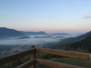 山谷，山顶，山脉，山脉，季节，景观，环境，鲍威尔山谷俯瞰