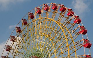 摩天轮、短舱、马内基、爱好、卡尼、艺术文化娱乐、游乐场骑乘、游乐园