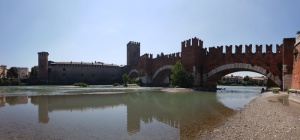 castelvecchio，意大利，维罗纳，中世纪，红砖，哥特式建筑，桥梁，七塔