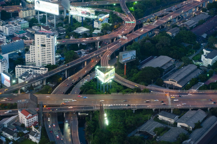 城市道路景观摄影