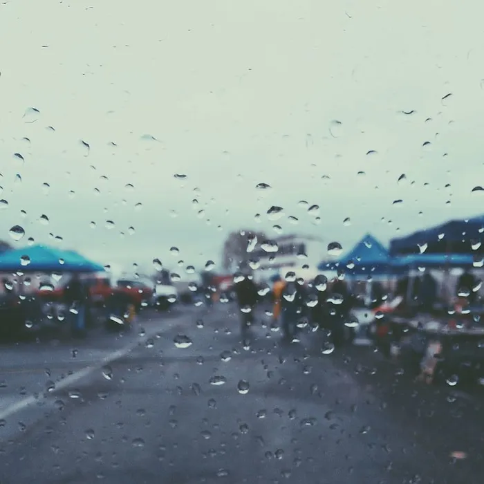 景深，雨，雨滴，窗户，雨滴，汽车，潮湿，雨滴