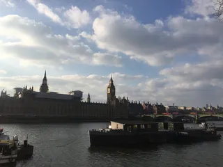 伦敦, 威斯敏斯特, 英国, 大本钟, 议会大厦, 泰晤士河, 架构, 水