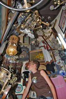 跳蚤市场，雅典，旧货店，单人，真人，零售，选择，室内