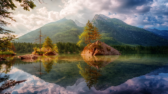 身体，水，山，背景，水，自然，湖泊，旅行