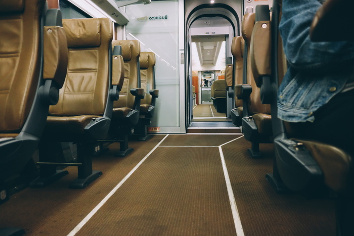 加拿大、温哥华、太平洋中心站、小巷、皮椅、商务、火车、美铁