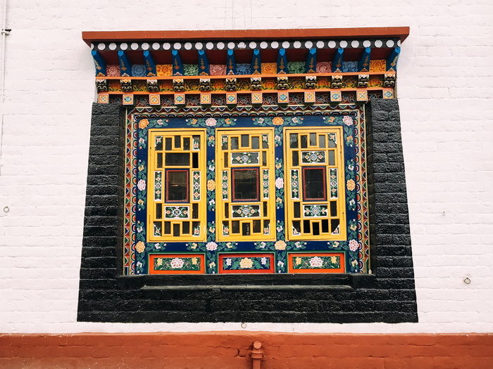 窗户，佛教，印度，传统，锡金，刚托克，地毯，艺术