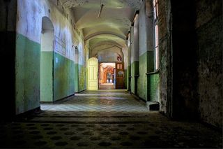 衰变、beelitz heilstätten、hdr、建筑、建筑、拱廊、室内、建筑结构