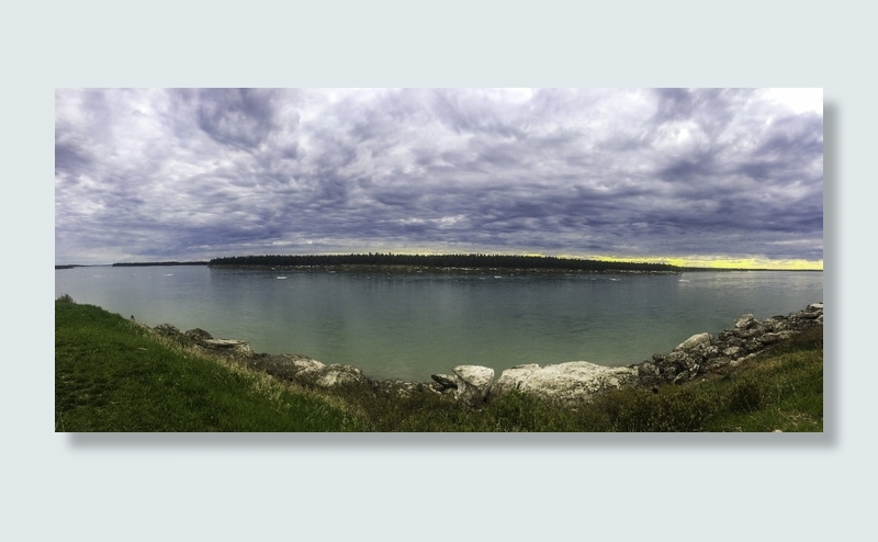 加拿大，普罗维登斯堡，风景，风景，全景，河流，水，天空