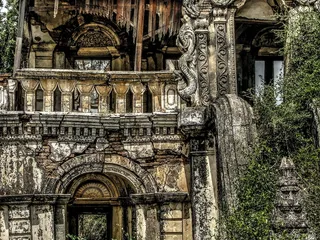 寺庙，棚屋，地震，缅甸，建筑，已建结构，建筑外观，建筑