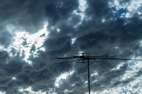 澳大利亚，阿德莱德，天空，乌云，天线，房子，云，云-天空