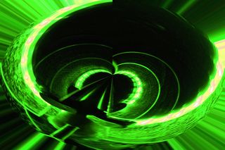 绿色led条，绿色，现代艺术，空间，半圆，荧光灯，霓虹灯，护嘴