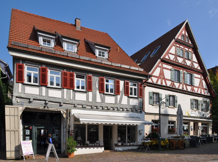plochingen，neckar，步行区，建筑，建筑外观，建筑结构，城市，建筑