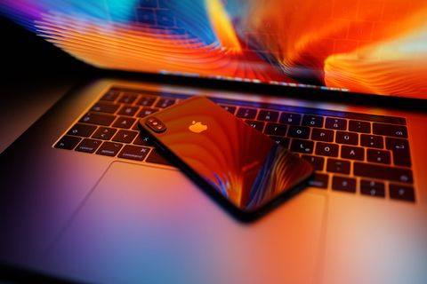 space、灰色、iphone x、macbook、pro、彩色、iphone、笔记本电脑