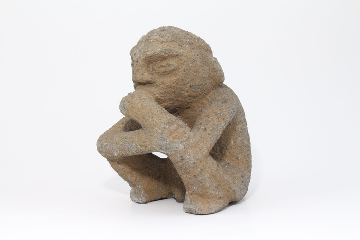 土著, 岩石, 前哥伦布时期, 雕塑, 白色背景, 工作室拍摄, 没有人, 人类代表