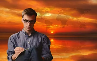 男人，写作，论文，企业家，创业，创业，创业，事业