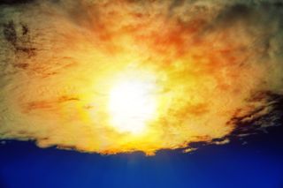 阳光、云、天空、云彩、突破、希望、强制、成功