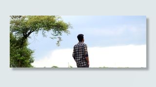 男子, 站在, 树, 孤独的男孩, 孤独, 悲伤, 孤独, 年轻