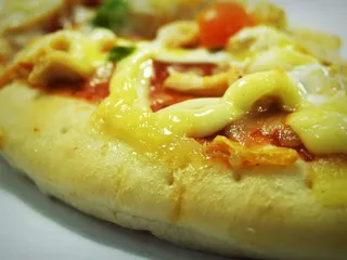 面包，食物，披萨，膳食，烘焙，奶酪，特写，烹饪