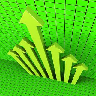 进度箭头表示财务报告和分析