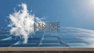 幕墙建筑的低角度摄影