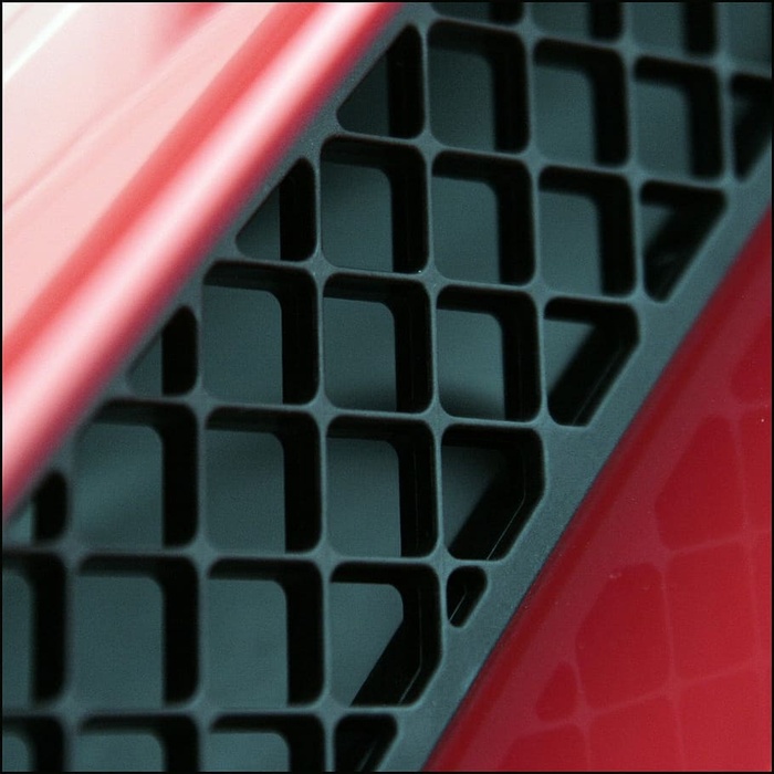 摘要、格栅、进气口、汽车、红色、科学、特写、技术