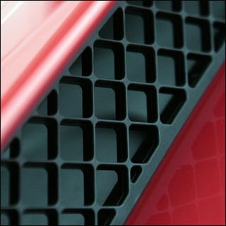 摘要、格栅、进气口、汽车、红色、科学、特写、技术