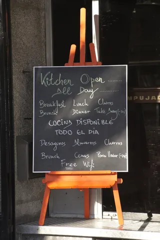 菜单，石板，酒吧，餐厅，食物，黑板，黑板，文本