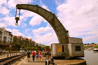 起重机，复古，设备，工业，工业，金属，高，框架