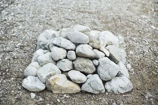 白石，岩石，德国，埃塔尔，格拉斯旺，卵石，碎石，石头