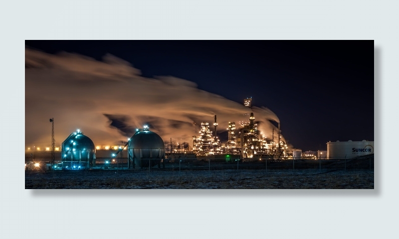 加拿大，舍伍德公园，钢铁，石油，埃德蒙顿，环境，京都，灯光