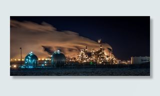 加拿大，舍伍德公园，钢铁，石油，埃德蒙顿，环境，京都，灯光