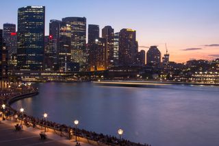 海湾公园的人们