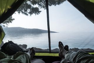 阿尔巴尼亚，希马尔，松边营地，埃尔卡里托，地方，太棒了，醒醒，醒醒