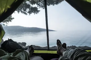 阿尔巴尼亚，希马尔，松边营地，埃尔卡里托，地方，太棒了，醒醒，醒醒