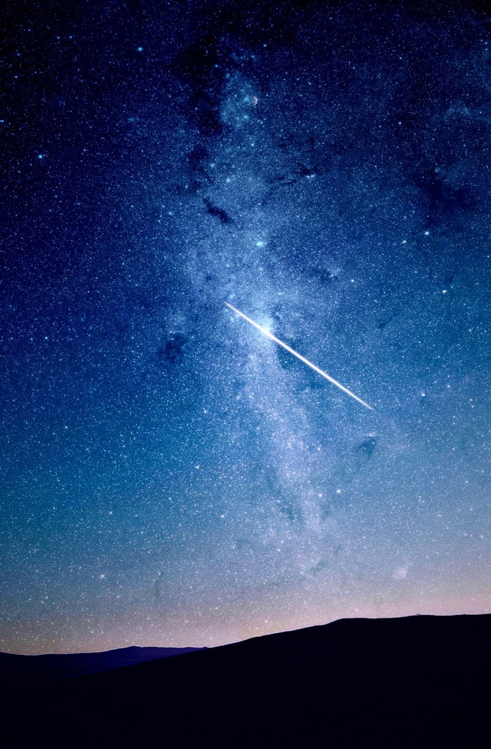 照片，流星，银河，夜空，星星，星空，风景，夜晚