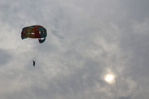 印度，科尔瓦海滩，运动，迷你，海滩，滑翔伞，果阿，天空