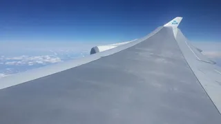 蓝天、白云、飞机、天空、交通、无人、白天、户外