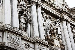 灰泥立面、人物、灰泥、雕像、石像、立面、历史、雕塑