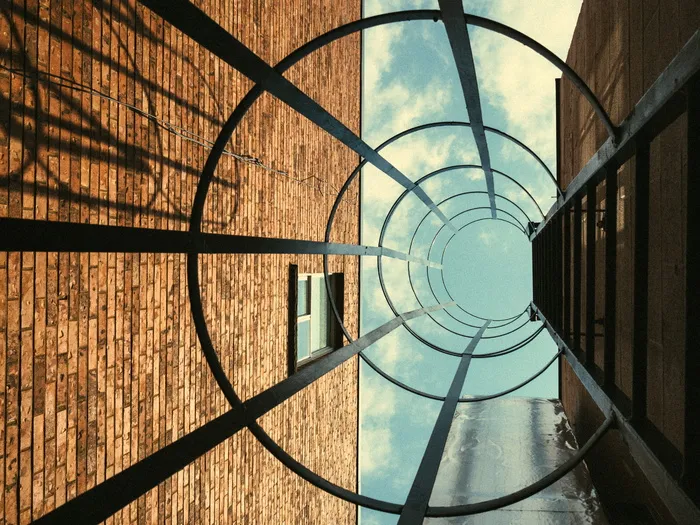 圆形金属建筑*虫眼图