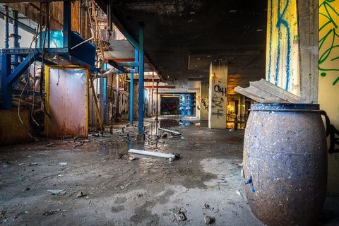 仓库、工厂、建筑、城市、工业、工业、结构、空间