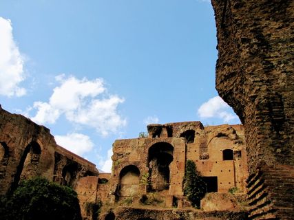 意大利、罗马、巴拉丁山、论坛、遗址、天空、建筑结构、建筑