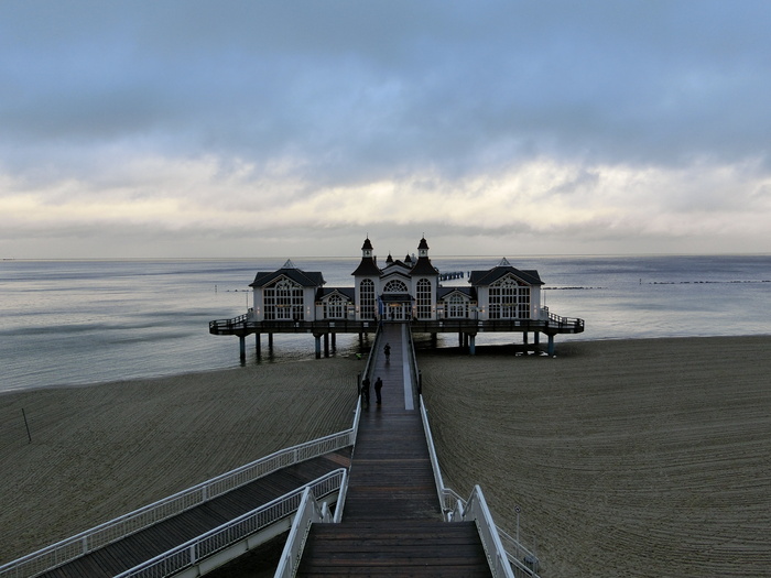 塞林，吕根岛，波罗的海，海滩，海桥，吕根岛，海
