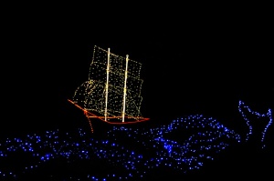 照明、复制空间、夜晚、圣诞节装饰、圣诞节、装饰、工作室拍摄、庆祝