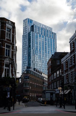 英国，伦敦，利物浦街车站，蓝色，建筑，建筑，金融，英国