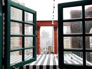 纽约，美国，建筑，早晨，雾，纽约市，城市，景观