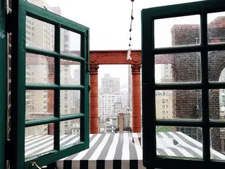 纽约，美国，建筑，早晨，雾，纽约市，城市，景观