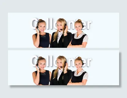 照片，三，女性，呼叫，中心代理，文本覆盖，呼叫中心，耳机