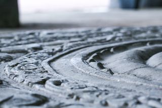 灰色混凝土地板